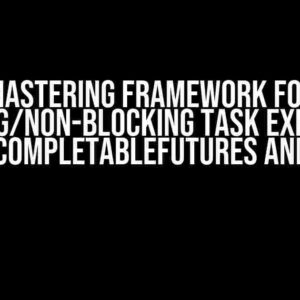 Mastering Framework for Blocking/Non-Blocking Task Executions in Java: CompletableFutures and Beyond